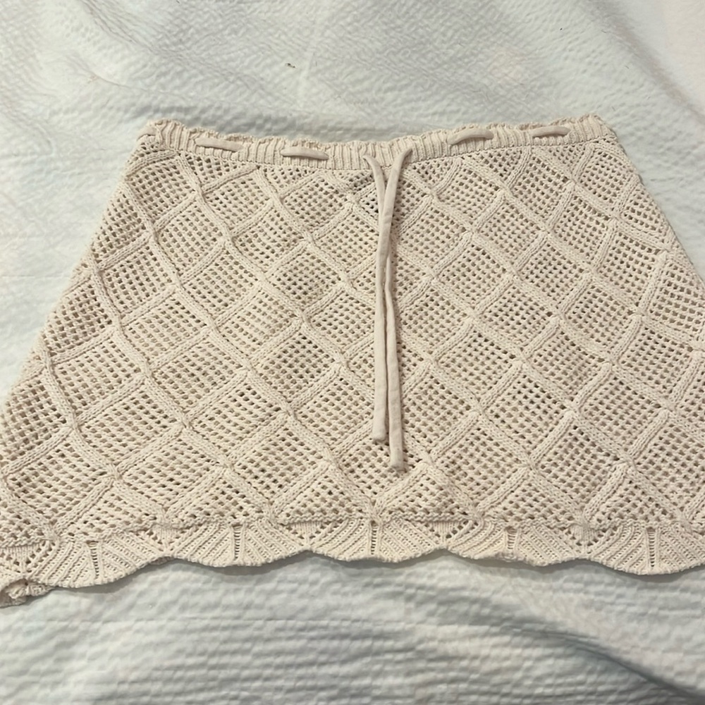 Crocheted, mini skirt, super soft and sexy